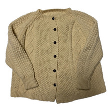 Vintage Aran Hand Knit Wool