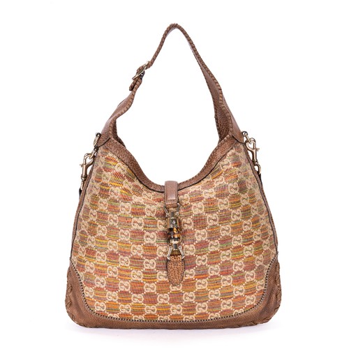 Gucci jackie raffia brown - jackie,