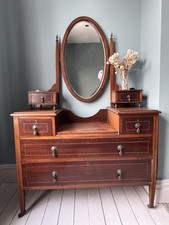 Antique Chest Of Drawers / BedroomDresser / Mahogany Drawers / BedroomStorage