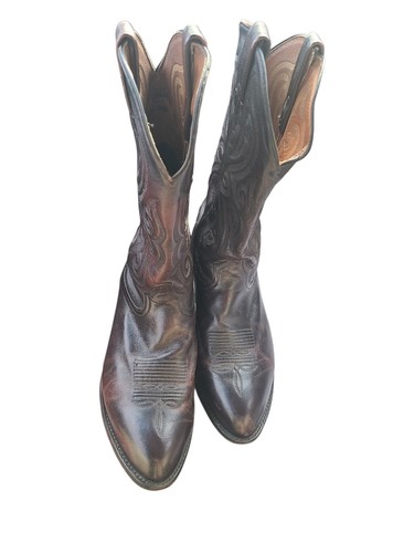 Tony lama leather cowboy boots - tony,