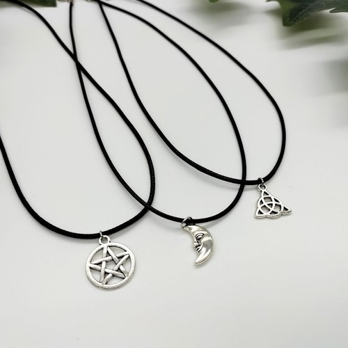 Necklace set black cord - cord,