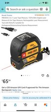 Prexiso Rechargable Laser And Tape Measure