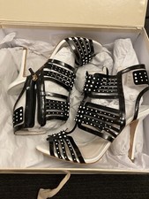 Sophia Webster Maya Mesh Suede and Leather Sandals