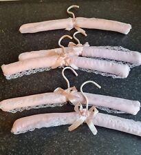 5 Pink Padded Coat Hangers