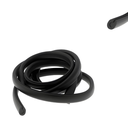 Rubber leg shield trim - leg,