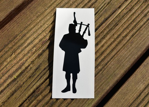 Bagpiper scottish vinyl decal - scottish,