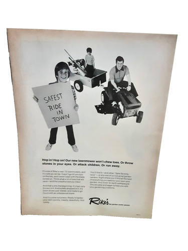 1972 rike lawnmower - rike’s,