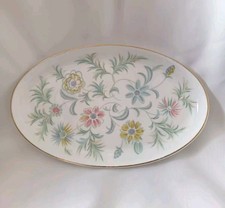 Minton “Vanessa” Bone China Floral Trinket Tray / Oval Plate Excellent Condition