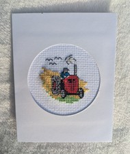 Handmade Cross Stitch Card -