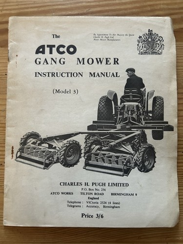 Atco model gang - 3, mower