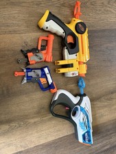 Nerf Gun Assorted Bundle Of 4 (2 Medium Sized Guns And 2 Small Guns)