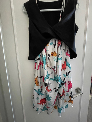 Dinosaur print summer dress - print,