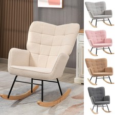 Nursing Rocking Chair Nursery Glider Rocker Armchair for Living Room