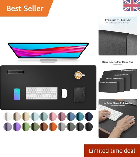 Leather desk pad - desk,