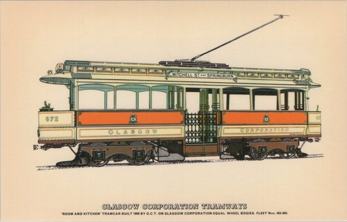 Transport postcard tram car - -,