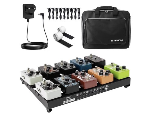 Guitar pedal board with - guitar,
