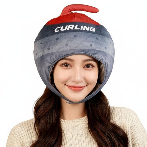 Curling stone costume hat - curling,