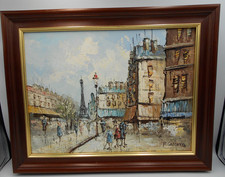 P.Gillette Signed Oil Painting