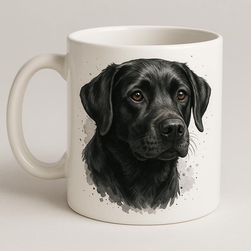 Black labrador mug brew crew - labrador,