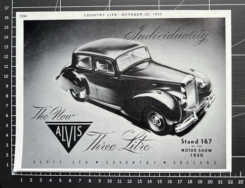 Alvis motor cars 1950 - motor,
