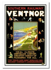 Southern Railway Ventnor Poster Isle of Wight Ryde Photo Travel Holiday Picture 