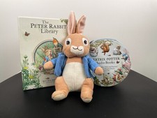 The Peter Rabbit Library 10 Book Set & Beatrix Potter Audio Books 23 CDs