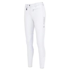 Pikeur Prisca Grip Knee Grip Ladies Horse Riding Competition Breeches - White