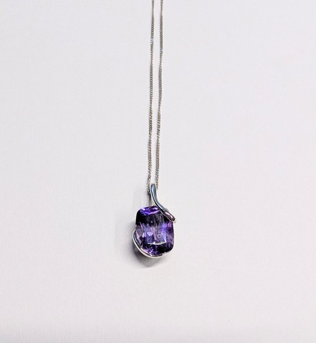 9ct white gold amethyst - 9ct,