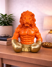 Lion Boxer Ornament Orange &