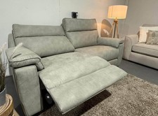 FREE LOCAL ? - OAK FURNITURELAND SELBY MILLER TAUPE 3 SEATER RECLINER SOFA