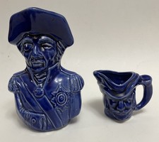 x2 Blue Glazed Jugs : Admiral