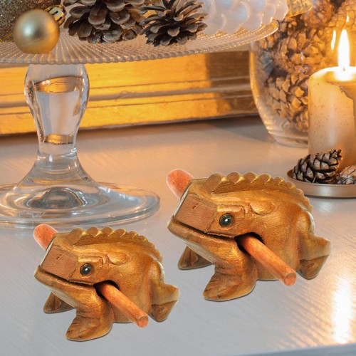 Handcrafted wooden frog - handcrafted,