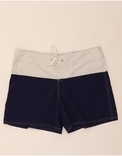TOMMY BAHAMA Mens Swimming Shorts Medium Navy Blue Colourblock Nylon DC28