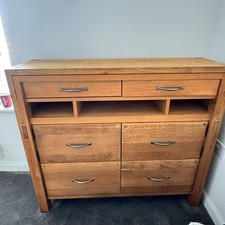 Laura Ashley Honey Gold Garrat 2-Door 3-Drawer Bureau Desk