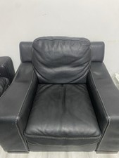 Leather Sofa Set Dark