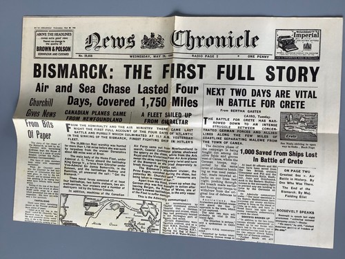 Copy news chronicle - copy, ww2