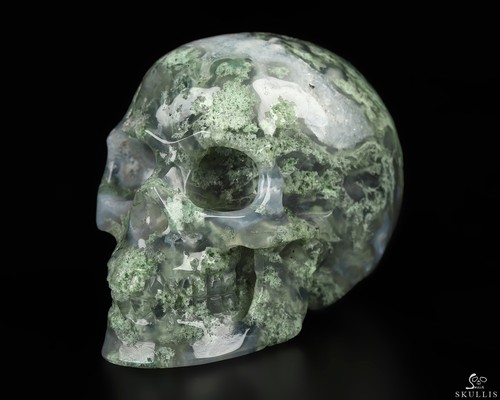 Green moss agate - 2.0", hand