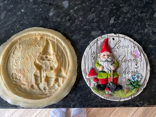 Garden gnome plaque - garden, latex