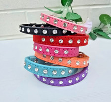 XXS XS S  DOG COLLAR gem PUPPY