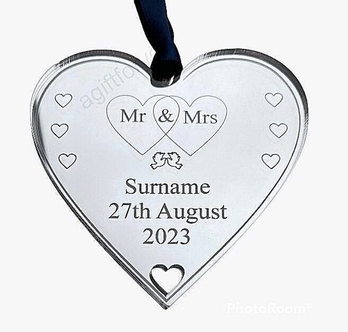 Personalised silver mirror - silver,