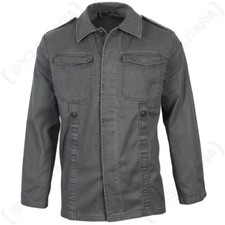 German Old Style Moleskin Field Jacket - Olive 100% Cotton Army Military New