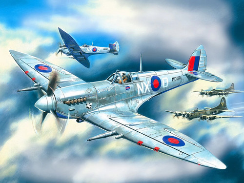Icm aircraft spitfire - 1:48,