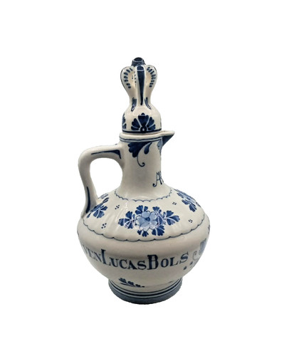 Antique 1901 hand painted blue - painted,