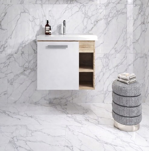 White marble gloss ceramic - white,