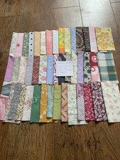 Bundle GJ9- Bundle Of 45 Pieces Of Small Scraps Of Fabric