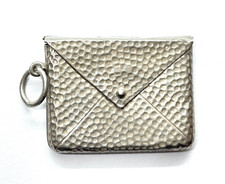 Antique 1915 ALLd for Adie & Lovekin ST. Silver Stamp Holder Envelope Pendant