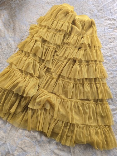 Boden yellow midi skirt - boden, size