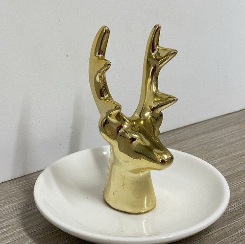 Gold colored deer antler - colored,