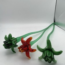 Glass Flowers Murano Style