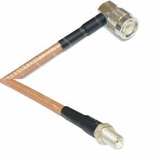 RG400 TNC Male RIGHT Angle to